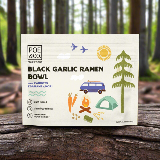 black garlic ramen bowl superfood vegan meal